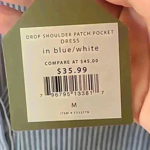 Blue striped dress - Picture 5 of 7